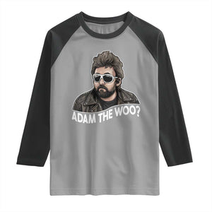 Adam Inspired Graphic Raglan Shirt The Woo Memorial Tribute TS02 Sport Gray Black Print Your Wear