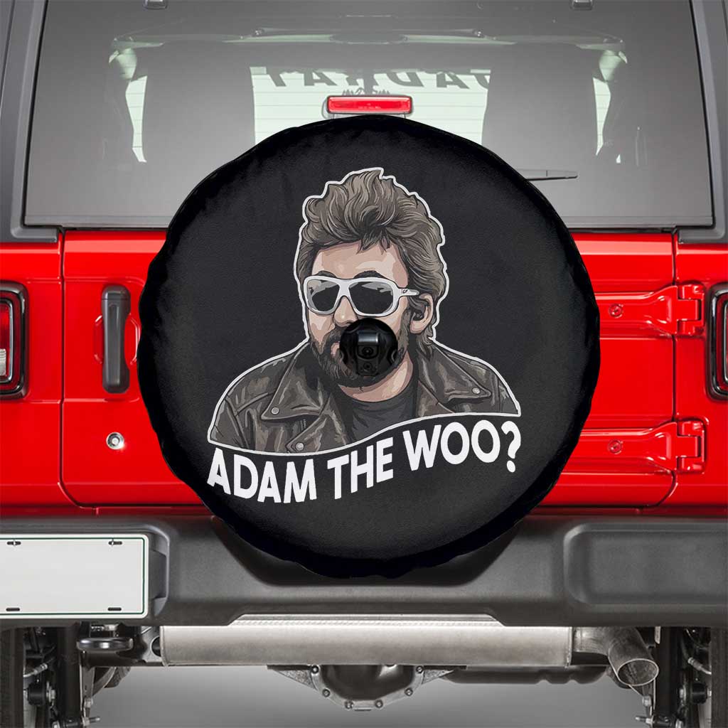 Adam Inspired Graphic Spare Tire Cover The Woo Memorial Tribute TS02 Black Print Your Wear