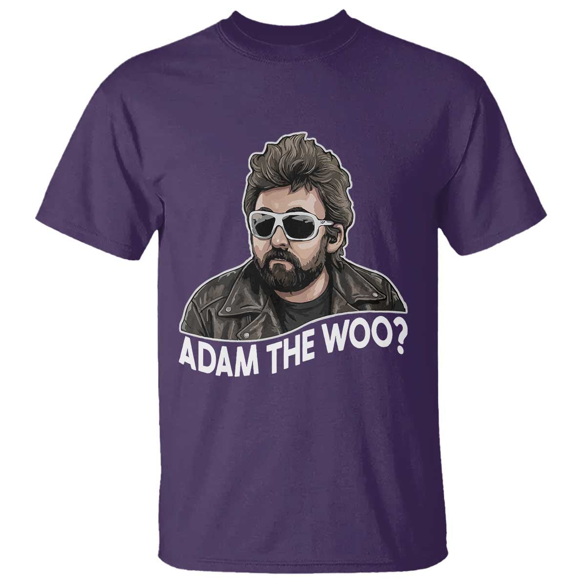Adam Inspired Graphic T Shirt The Woo Memorial Tribute TS02 Purple Print Your Wear