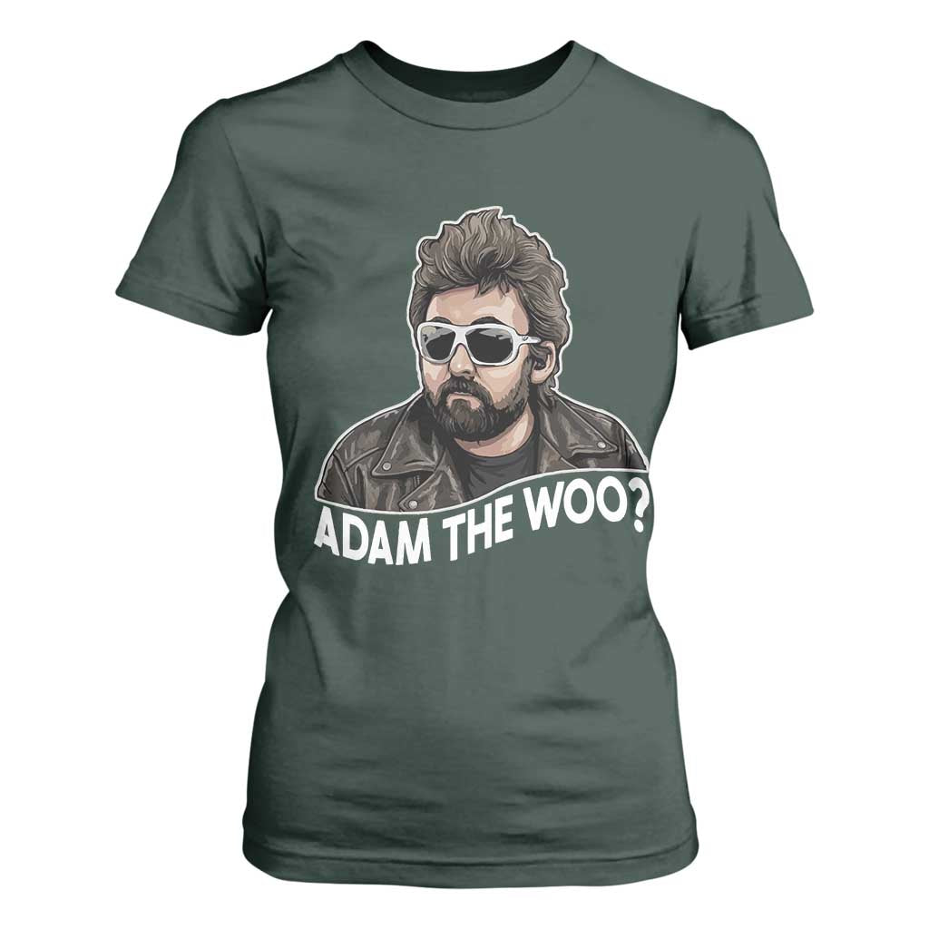 Adam Inspired Graphic T Shirt For Women The Woo Memorial Tribute TS02 Dark Forest Green Print Your Wear