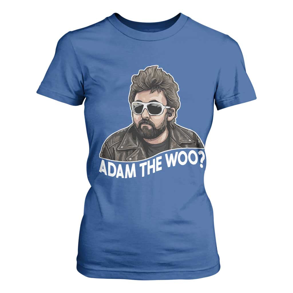 Adam Inspired Graphic T Shirt For Women The Woo Memorial Tribute TS02 Royal Blue Print Your Wear