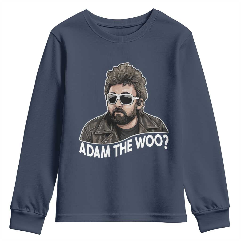 Adam Inspired Graphic Youth Sweatshirt The Woo Memorial Tribute TS02 Navy Print Your Wear