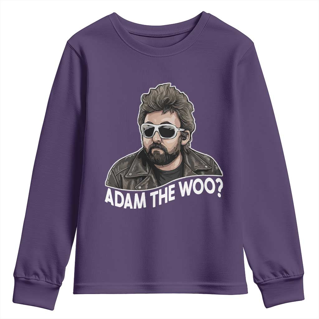 Adam Inspired Graphic Youth Sweatshirt The Woo Memorial Tribute TS02 Purple Print Your Wear