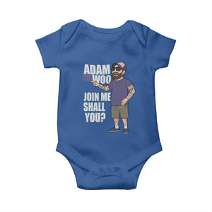 Adam Inspired Graphic Baby Onesie The Woo Memorial Tribute Join Me Shall You TS02 Royal Blue Print Your Wear