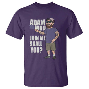 Adam Inspired Graphic T Shirt The Woo Memorial Tribute Join Me Shall You TS02 Purple Print Your Wear