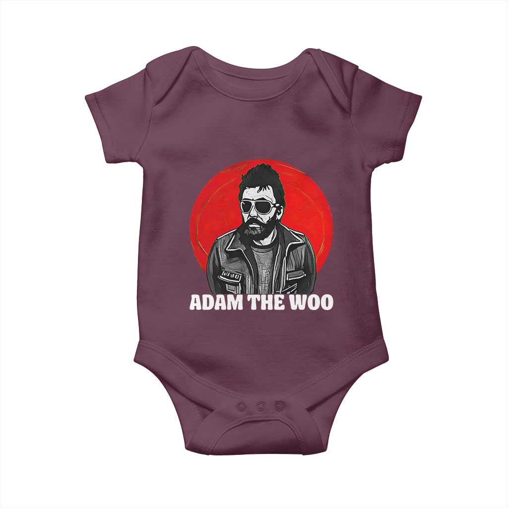 Adam Inspired Graphic Baby Onesie The Woo In Remembrance Memorial Tribute TS02 Maroon Print Your Wear