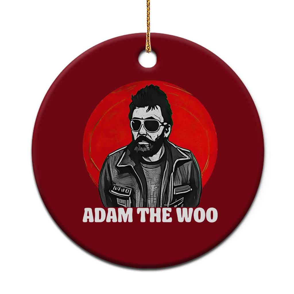 Adam Inspired Graphic Ceramic Ornament The Woo In Remembrance Memorial Tribute TS02 1pc Red Print Your Wear