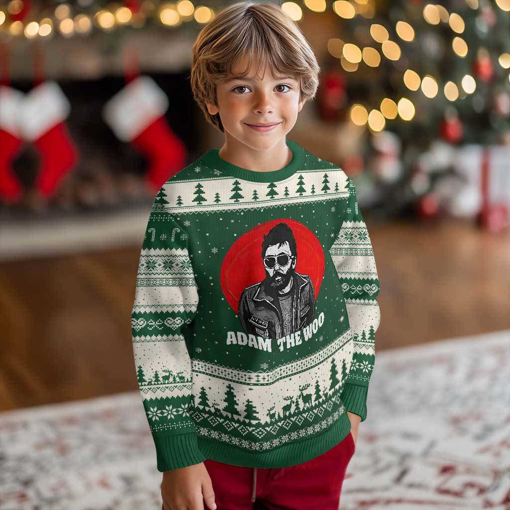Adam Inspired Graphic Ugly Christmas Sweater The Woo In Remembrance Memorial Tribute TS02 Forest Green Beige Print Your Wear