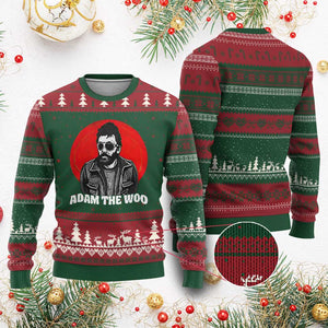 Adam Inspired Graphic Ugly Christmas Sweater The Woo In Remembrance Memorial Tribute TS02 Red Green Print Your Wear