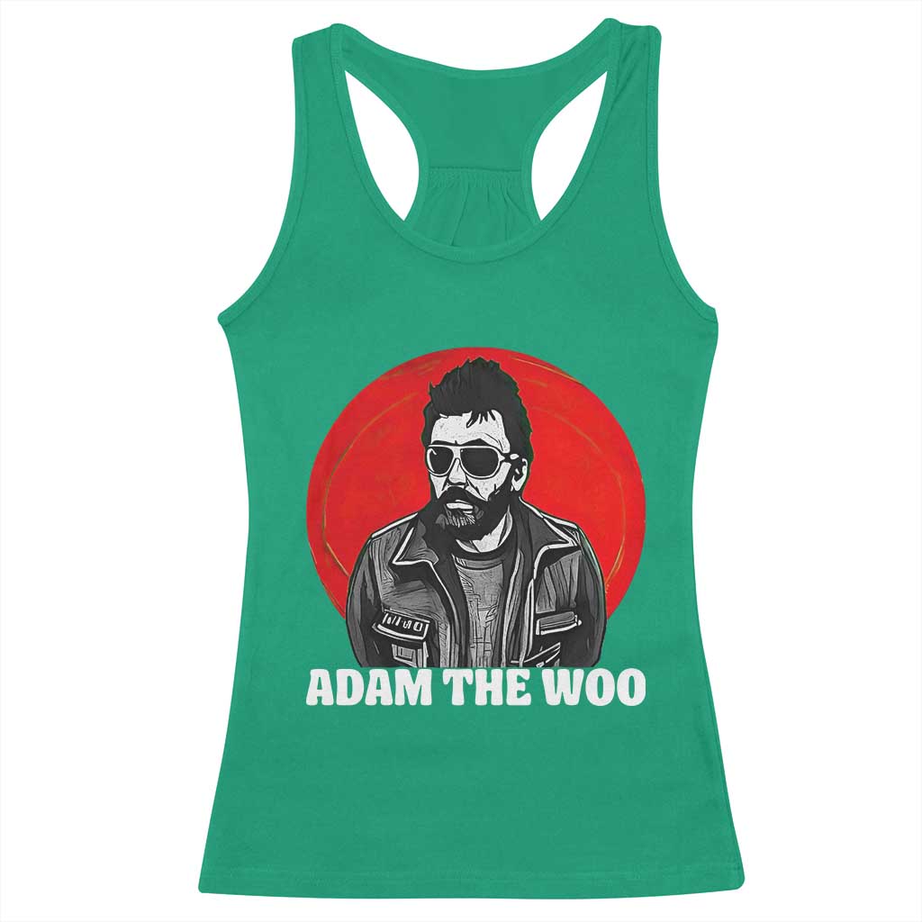 Adam Inspired Graphic Racerback Tank Top The Woo In Remembrance Memorial Tribute TS02 Irish Green Print Your Wear