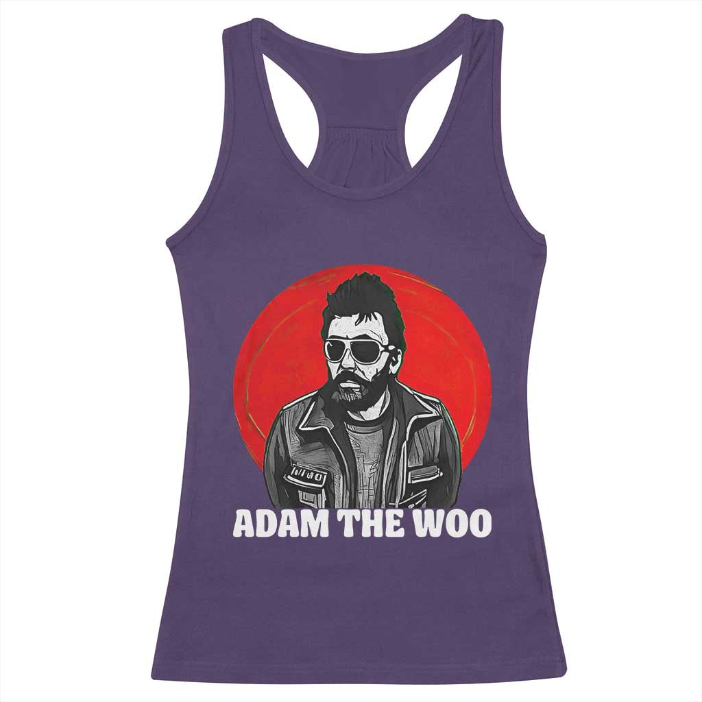 Adam Inspired Graphic Racerback Tank Top The Woo In Remembrance Memorial Tribute TS02 Purple Print Your Wear