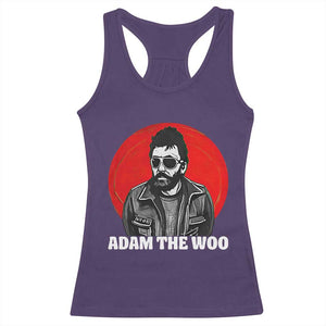 Adam Inspired Graphic Racerback Tank Top The Woo In Remembrance Memorial Tribute TS02 Purple Print Your Wear