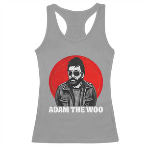 Adam Inspired Graphic Racerback Tank Top The Woo In Remembrance Memorial Tribute TS02 Sport Gray Print Your Wear