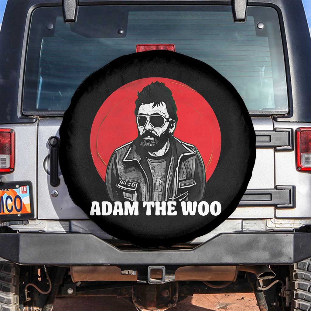 Adam Inspired Graphic Spare Tire Cover The Woo In Remembrance Memorial Tribute TS02 No hole Black Print Your Wear