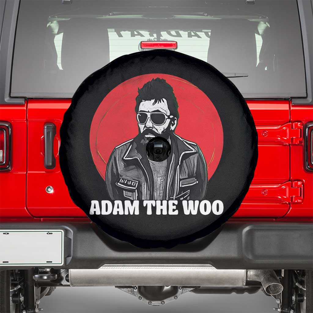 Adam Inspired Graphic Spare Tire Cover The Woo In Remembrance Memorial Tribute TS02 Black Print Your Wear