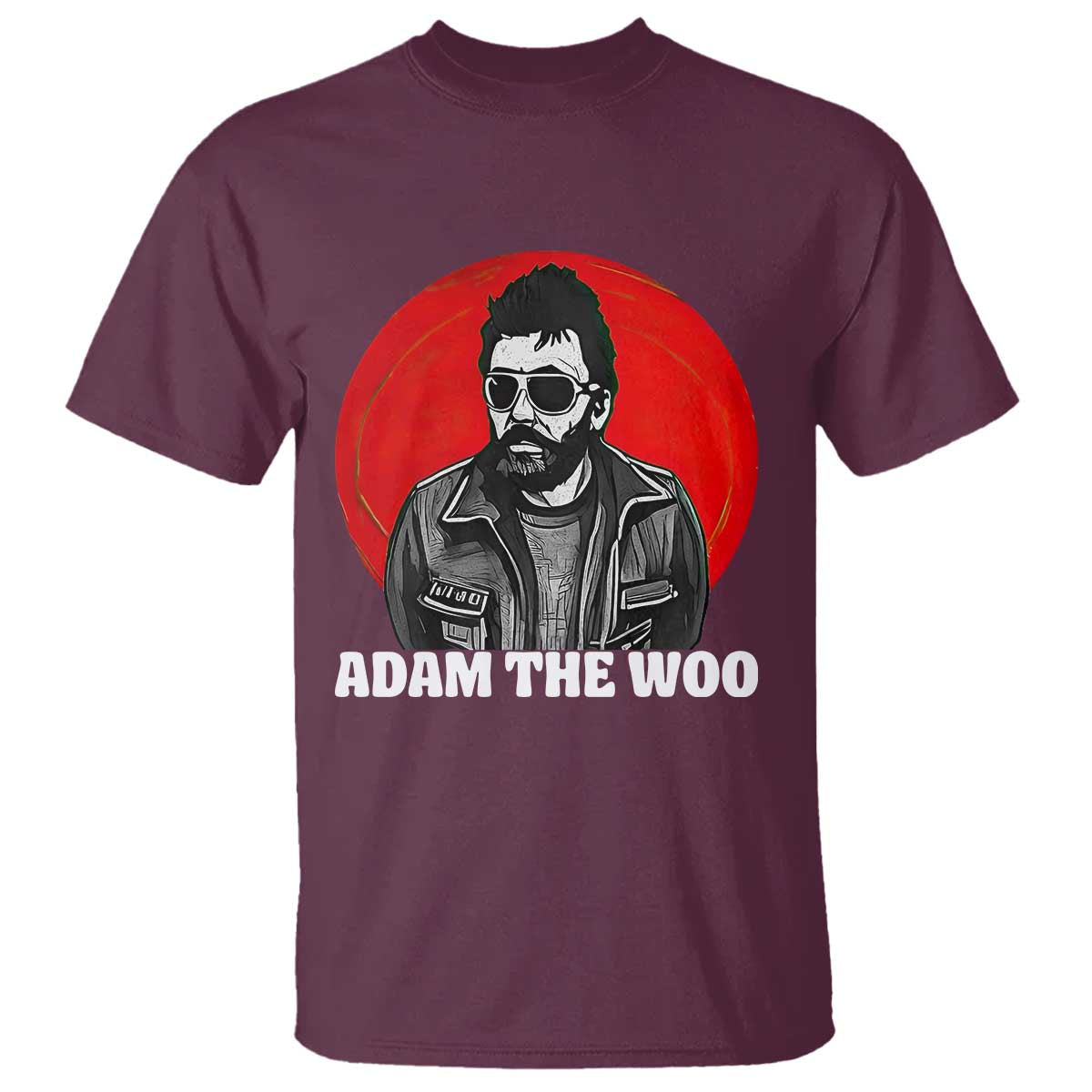 Adam Inspired Graphic T Shirt The Woo In Remembrance Memorial Tribute TS02 Maroon Print Your Wear