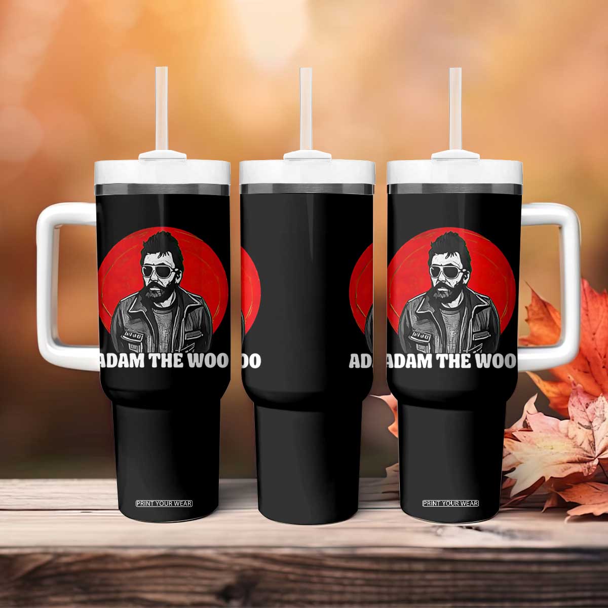 Adam Inspired Graphic Tumbler With Handle The Woo In Remembrance Memorial Tribute TS02 Print Your Wear