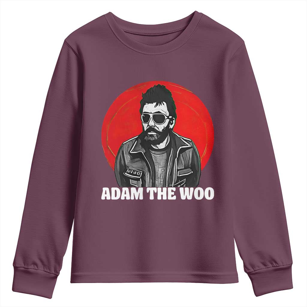 Adam Inspired Graphic Youth Sweatshirt The Woo In Remembrance Memorial Tribute TS02 Maroon Print Your Wear