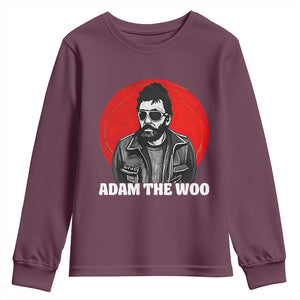 Adam Inspired Graphic Youth Sweatshirt The Woo In Remembrance Memorial Tribute TS02 Maroon Print Your Wear