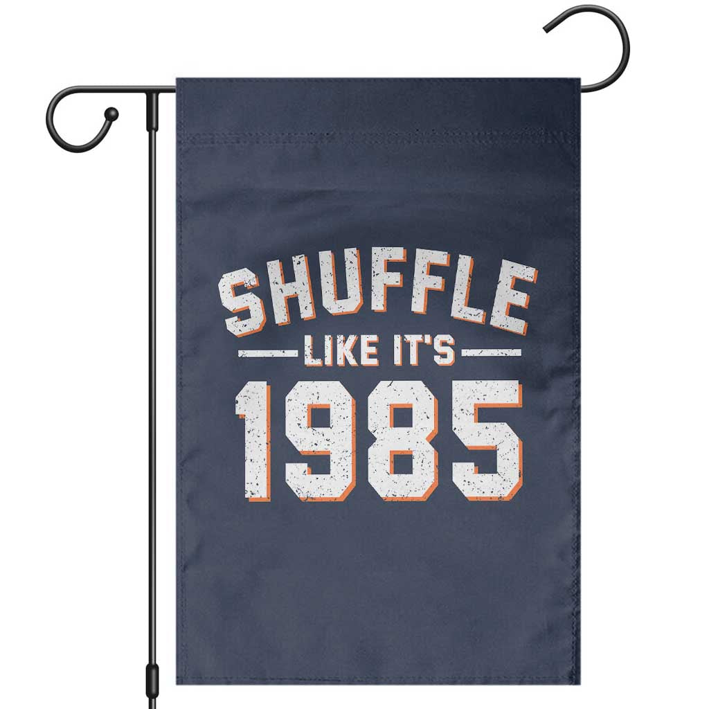 Shuffle Like Its 1985 Garden Flag Retro Championship Celebrated TS02 Navy Print Your Wear