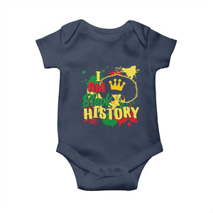 I Am Black History Baby Onesie Afro Queen African American Pride TS02 Navy Print Your Wear