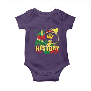 I Am Black History Baby Onesie Afro Queen African American Pride TS02 Purple Print Your Wear