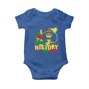 I Am Black History Baby Onesie Afro Queen African American Pride TS02 Royal Blue Print Your Wear