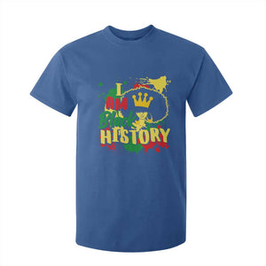 I Am Black History T Shirt For Kid Afro Queen African American Pride TS02 Royal Blue Print Your Wear