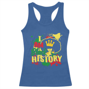 I Am Black History Racerback Tank Top Afro Queen African American Pride TS02 Royal Blue Print Your Wear