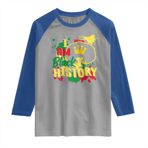 I Am Black History Raglan Shirt Afro Queen African American Pride TS02 Sport Gray Royal Print Your Wear