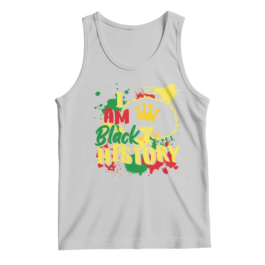 I Am Black History Tank Top Afro Queen African American Pride TS02 Ash Print Your Wear