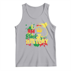 I Am Black History Tank Top Afro Queen African American Pride TS02 Athletic Heather Print Your Wear