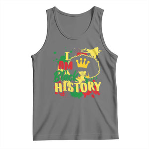 I Am Black History Tank Top Afro Queen African American Pride TS02 Black Heather Print Your Wear