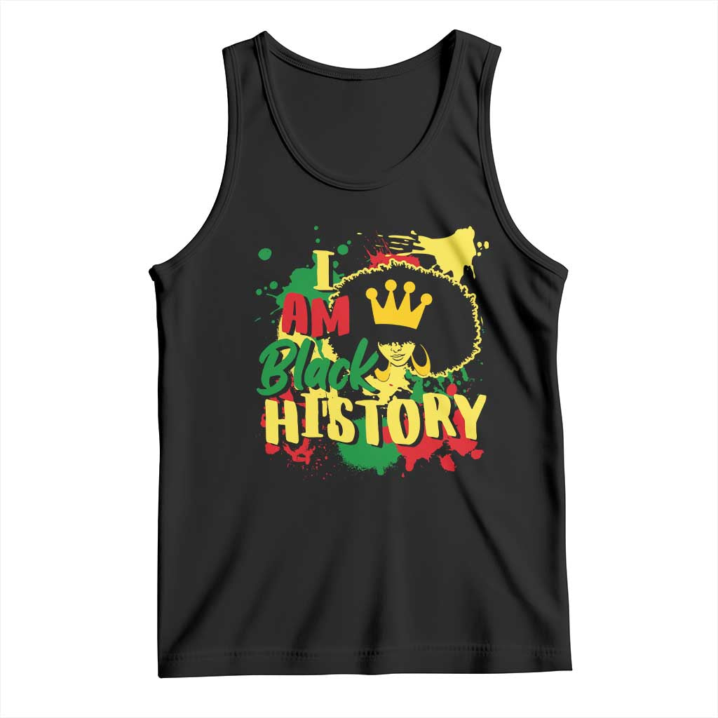 I Am Black History Tank Top Afro Queen African American Pride TS02 Black Print Your Wear