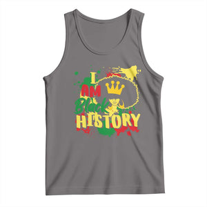 I Am Black History Tank Top Afro Queen African American Pride TS02 Deep Heather Print Your Wear