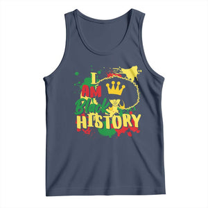 I Am Black History Tank Top Afro Queen African American Pride TS02 Navy Print Your Wear