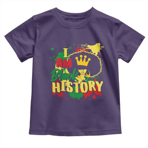 I Am Black History Toddler T Shirt Afro Queen African American Pride TS02 Purple Print Your Wear