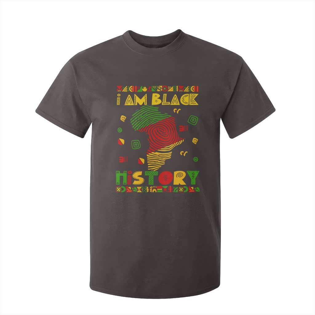 I Am Black History T Shirt For Kid African American Pride Kente TS02 Dark Chocolate Print Your Wear