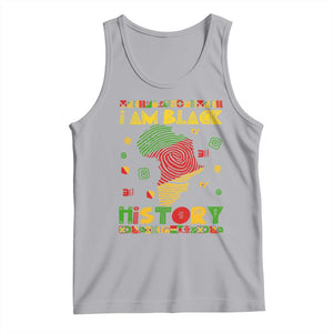 I Am Black History Tank Top African American Pride Kente TS02 Athletic Heather Print Your Wear
