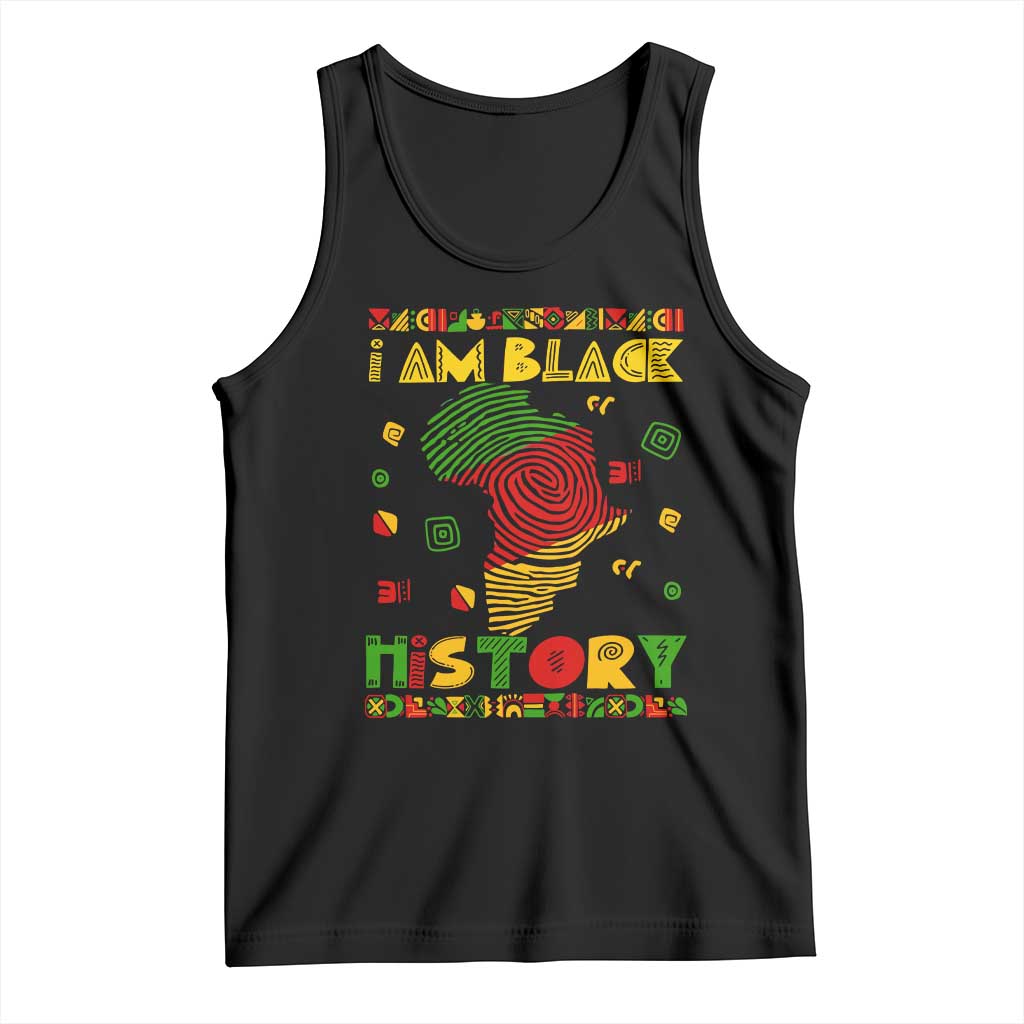 I Am Black History Tank Top African American Pride Kente TS02 Black Print Your Wear