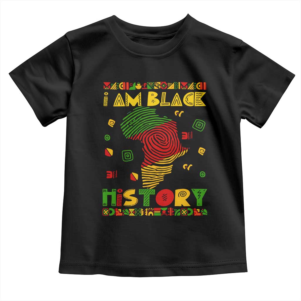 I Am Black History Toddler T Shirt African American Pride Kente TS02 Black Print Your Wear
