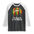 Black Girls Raglan Shirt I'm Black And I'm Proud Woman Lips Dripping TS02 Black White Print Your Wear