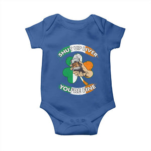 Funny St Patricks Day Baby Onesie Shut Up Liver You're Fine Drinking Team Squad TS02 Royal Blue Print Your Wear