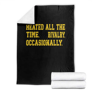 Heated All The Time Rivalry Occasionally Throw Blanket Viral Hockey Romance for Passionate Fans TS02 Black Print Your Wear