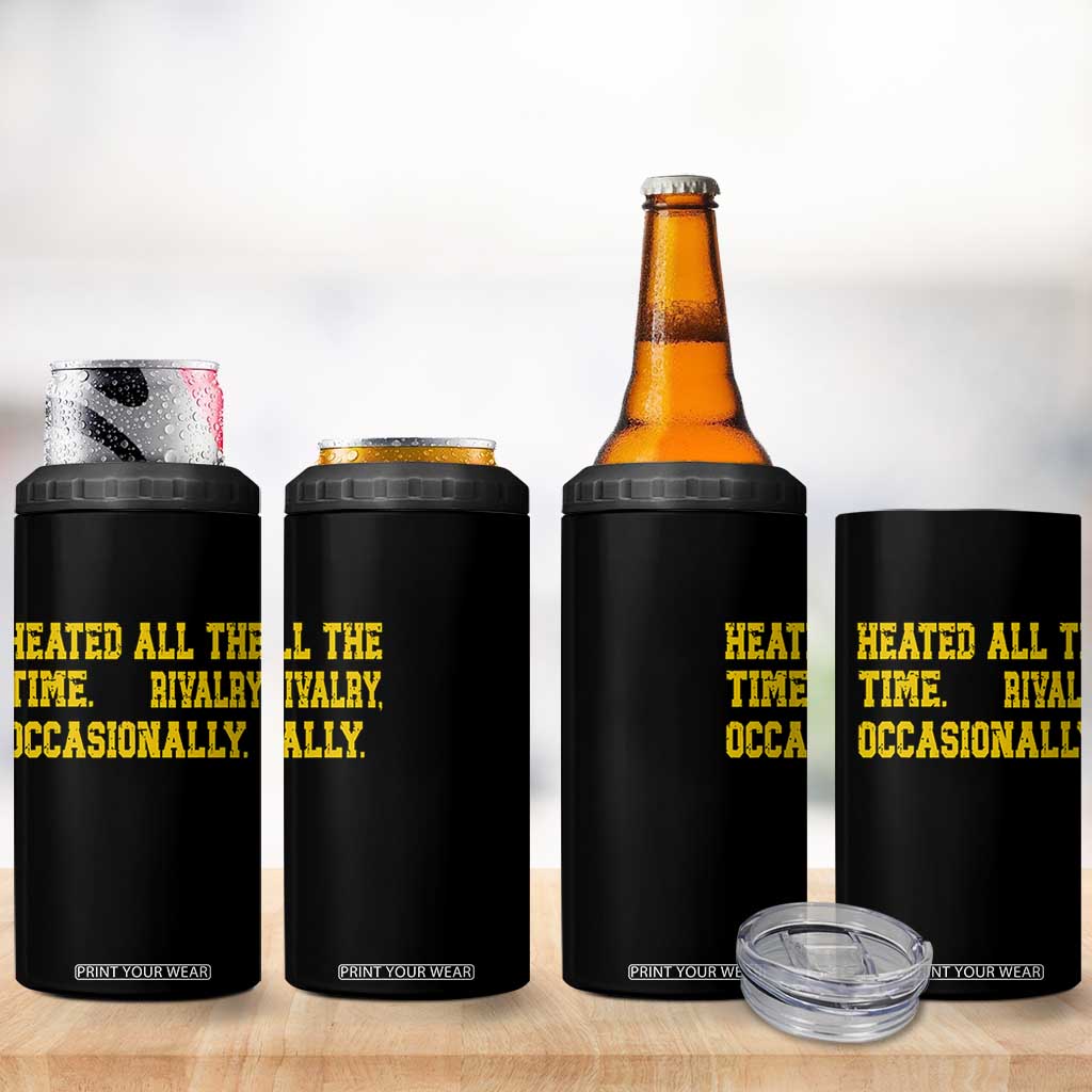 Heated All The Time Rivalry Occasionally 4 in 1 Can Cooler Tumbler Viral Hockey Romance for Passionate Fans TS02 Print Your Wear