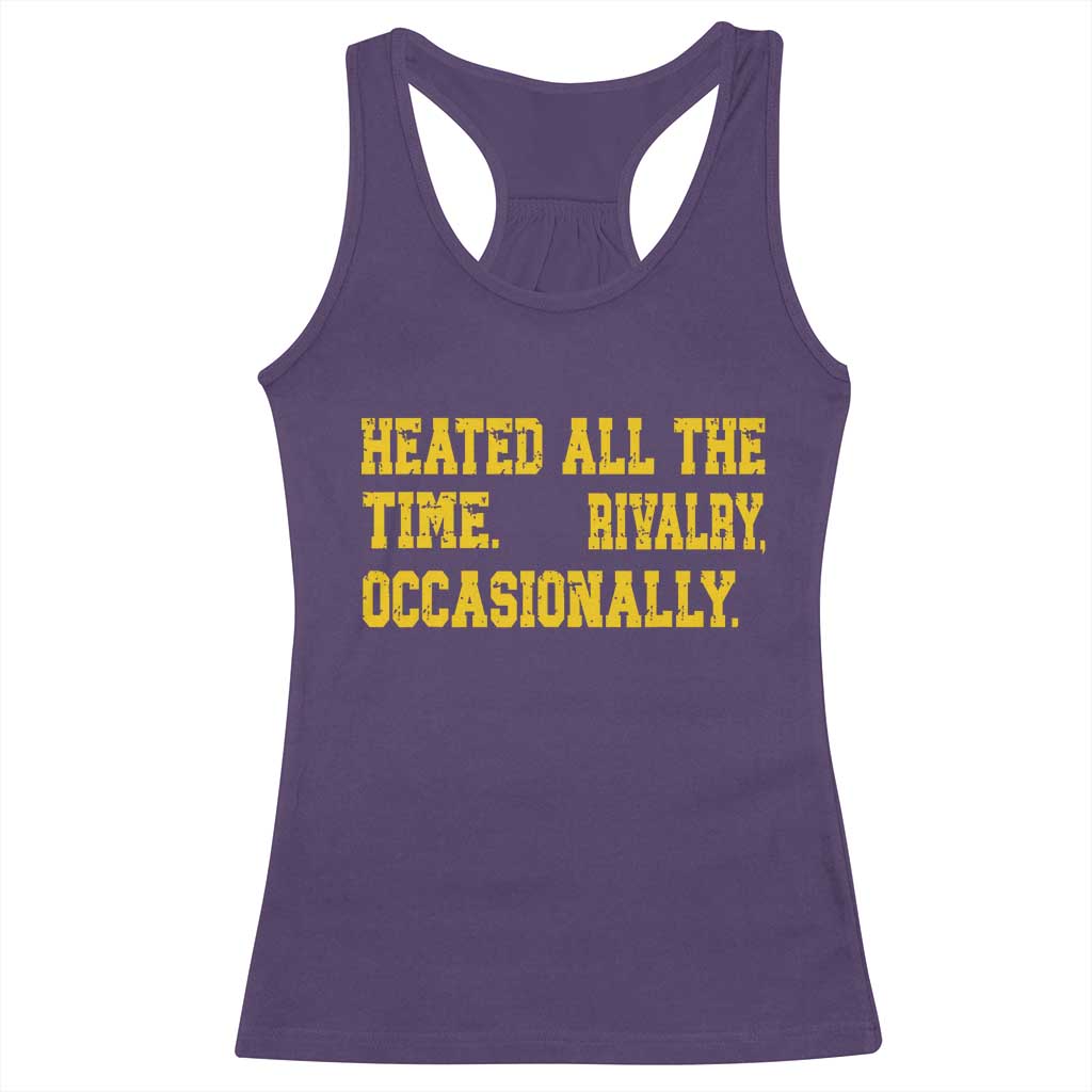 Heated All The Time Rivalry Occasionally Racerback Tank Top Viral Hockey Romance for Passionate Fans TS02 Purple Print Your Wear