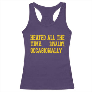 Heated All The Time Rivalry Occasionally Racerback Tank Top Viral Hockey Romance for Passionate Fans TS02 Purple Print Your Wear