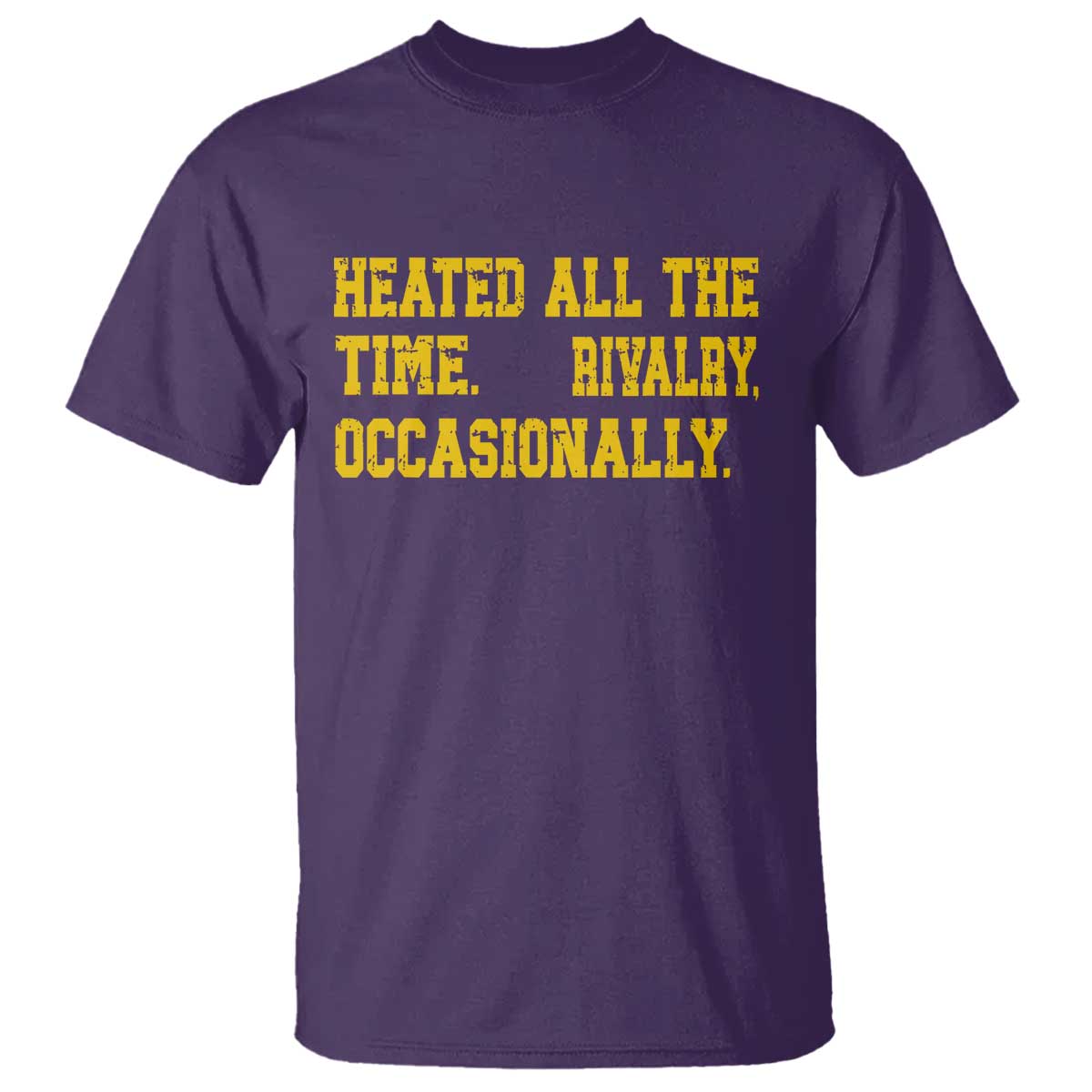 Heated All The Time Rivalry Occasionally T Shirt Viral Hockey Romance for Passionate Fans TS02 Purple Print Your Wear