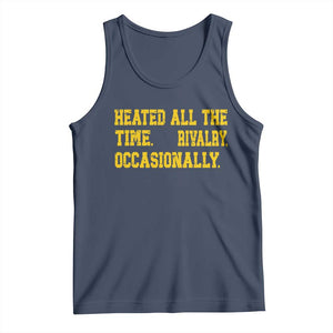 Heated All The Time Rivalry Occasionally Tank Top Viral Hockey Romance for Passionate Fans TS02 Navy Print Your Wear