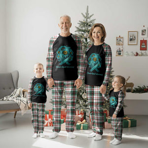 Sexual Assault Awareness Plaid Pajama Set Teal Ribbon Sunflowers Support TS02 Christmas Plaid Print Your Wear
